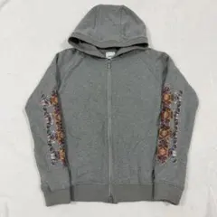 希少】STUSSY ペイズリー柄 フルジップパーカー L 赤 バンダナ柄 