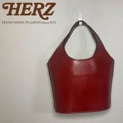 HERZ ミニトートバッグ 赤 ハンドバッグ バケットタイプのサムネイル