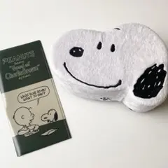 美品　スヌーピーふわもこケース　ポケット付クリアケース　チケットホルダー小物入れのサムネイル