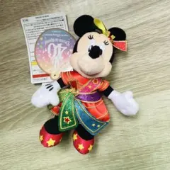 ミニー　ぬいぐるみバッジ　ディズニーランド　40周年