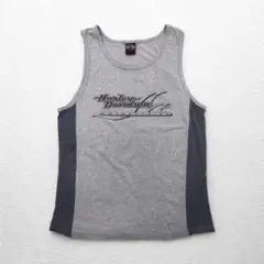 HARLEY DAVIDSON 90年代 USA製 タンクトップ L グレー