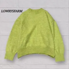 美品 ローリーズファーム ニットセーター【F】レディース 黄緑色 クルーネック