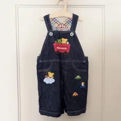 mikiHOUSE デニムオーバーオール 90cm