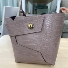 チャールズアンドキース クロコエフェクトリストレッハンドルバケツ 
