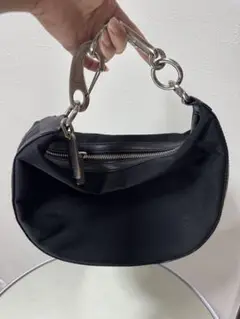 Calvin Klein ブラック ショルダーバッグ　ホーボーバック