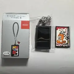 任天堂 Nintendo キーホルダーコレクション マリオ花札・黒 七月 萩