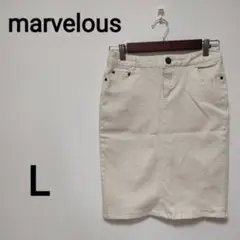 marvelous L 膝丈タイトスカート　伸縮◎ ストレッチ　1902