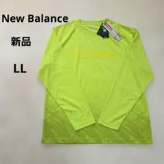 【新品タグ付】ニューバランス 長袖シャツ LL蛍光イエローのサムネイル