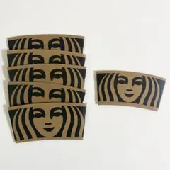【即日発送】スターバックス コーヒー用 カップスリーブ 6枚セットのサムネイル