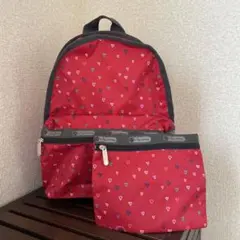 LeSportsac ハート柄 リュック・バックパック　ポーチ付き