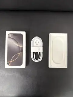 iPhone 16 Pro ナチュラルチタニウム 256GB 箱 ケーブル