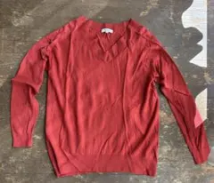 PLST レッド ニットセーター M