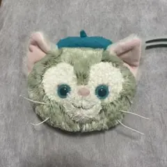 ディズニー　ジェラトーニ　猫の顔型ポーチ