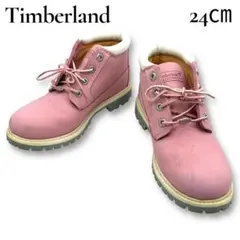 お手頃価格✨Timberland WATERPROOF ヌバック ピンク 24㎝