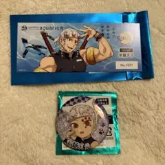 鬼滅の刃 宇髄天元 ナンジャタウン缶バッジ(レア) 水族館チケット風カード