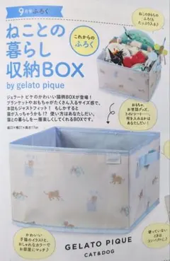 ねこのきもち 2026年9月号付録 ねことの暮らし収納BOXのサムネイル