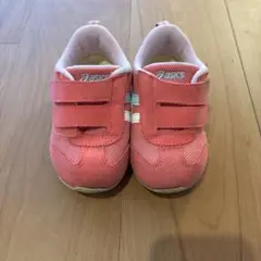 asics ベビーシューズ ピンク マジックテープ　15.5cm