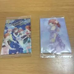 五等分の花嫁＊ 二乃 集合　ウエハースカード 2枚