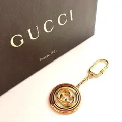 【ヴィンテージ】GUCCI グッチ インターロッキング キーリング キーホルダー