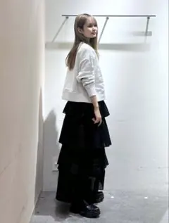 LOWRYS FARM フリルティアードスカート