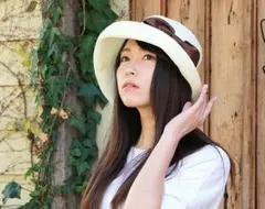 新品 麦わら帽子 ホワイト 白 UVカット Mサイズ 日よけ 帽子 ハット