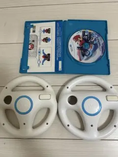 Wii Uマリオカート8 Wiiハンドル2個付き