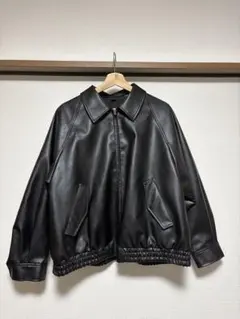 フェイクレザー ボンバージャケット: GU ジーユー