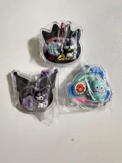 サンリオ　パッケージチャーム　チョコボーロ　バツマル　ハンギョドン　クロミ