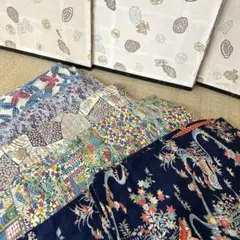 2000円売り切り 小紋 正絹 まとめ売り 着物 リメイク BM-7428