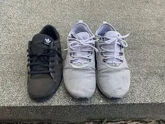 PumaとAdidas左足のスニーカーセット