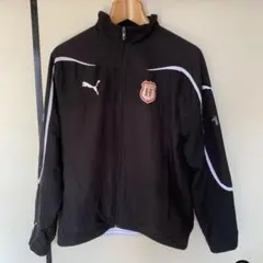 古着　【Mサイズ】Puma ブラック ナイロンジャケット