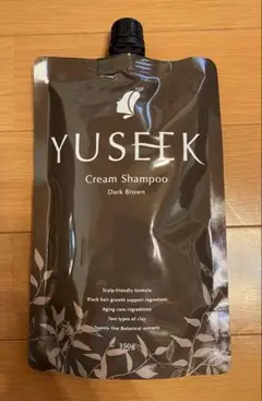 【新品未開封】YUSEEKダークブラウン350g2本セット 2袋SET YUSEEK ユーシーク クリームシャンプー 350g ダーク