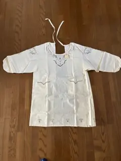 近沢レースの刺繍入り 割烹着 オフホワイトのサムネイル