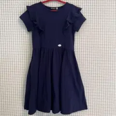 1回のみ着用　Bebe フリル付き半袖ワンピース 120