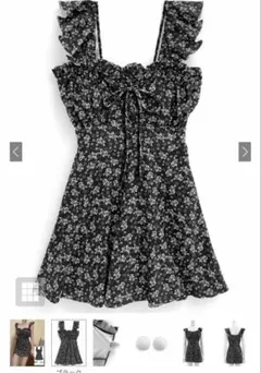 新品タグ付きGRL 花柄ショルダーフリル水着[tu1144]のサムネイル