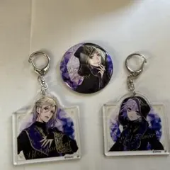 ツイステッドワンダーランド　ポムフィオーレセット　アクリルキーホルダー、缶バッジ