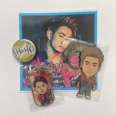 浦川翔平 ランペ　キャラクターキーホルダー　缶バッチ　メタルキーホルダー