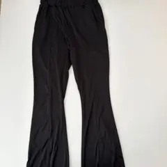 tal.by yumi.黒 フレアパンツ ウエストゴム ポケット付き