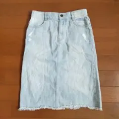 GU キッズ デニムスカート 130