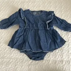 デニムロンパース