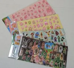 正規品 こびとづかん　ぷっくりシール　カクレモモジリ　づかん　集合