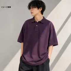 ラルフローレン半袖ポロシャツ パープル系　刺繍ポニー　メンズ3XL相当