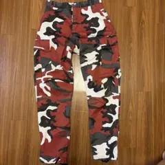 Red Camo Cargo Pants Small Regular