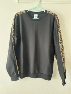 ZARA ブラック レオパード柄 トレーナー