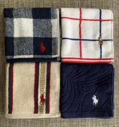 ラルフローレンハンドタオル　タオルハンカチRALPH LAUREN 四枚セットのサムネイル
