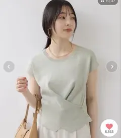 値下❗️新作新品タグ付☆ ビジューサマーニット SHIPSany接触冷感