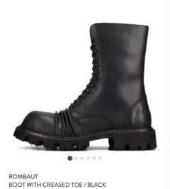 ROMBAUT BOOT WITH CREASED TOE / BLACKのサムネイル