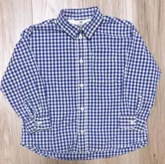 H&M エイチアンドエム　ギンガムチェック柄 シャツ　3-4Y