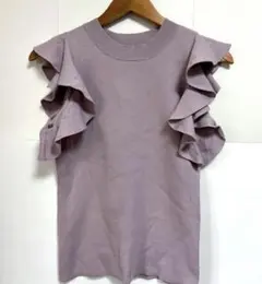 スナイデル　Sustainableフリルニットプルオーバー