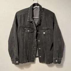 DHOLIC ダークグレー デニムジャケット